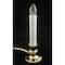 9" White & Gold Christmas Candle Lamp with Timer